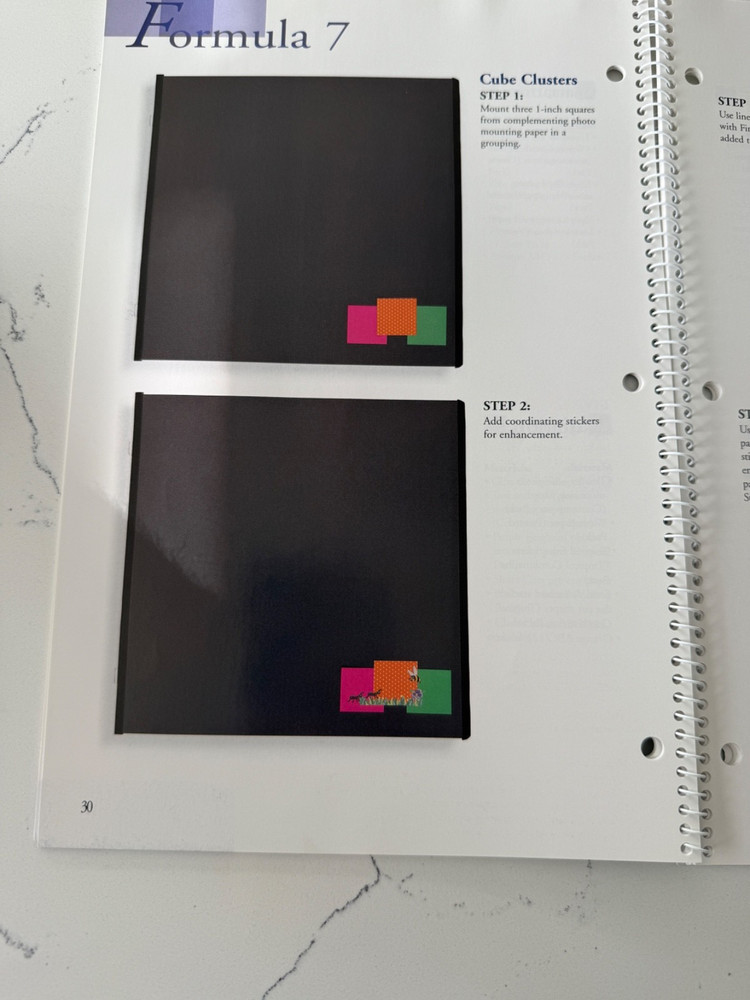 Creative Memories Fast Formulas Third Edition w/Journaling Box Section Layouts