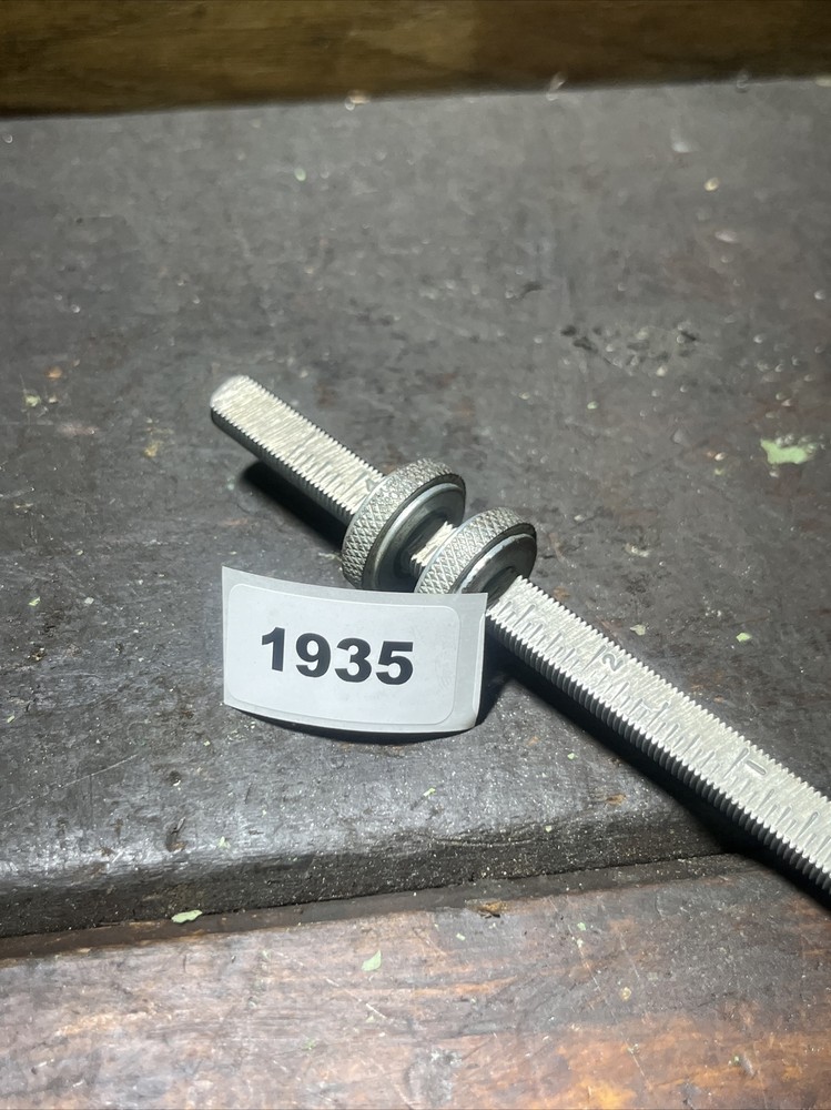 Boice Crane 1650 Drill Press 15” Depth Stop Rod & Nuts