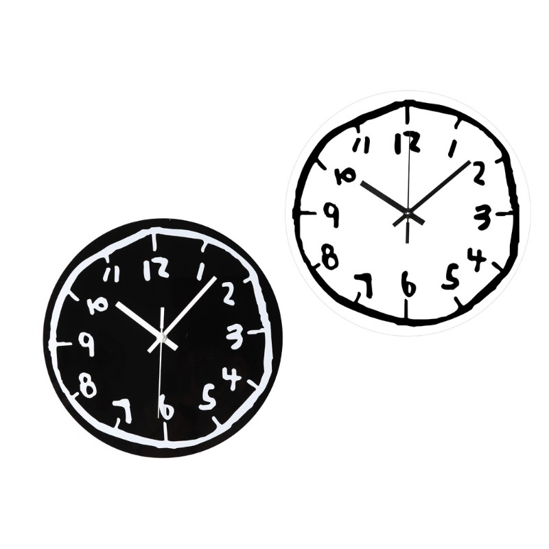 Graffitis Wall Clock Silents Function for Minimalists Home and Office