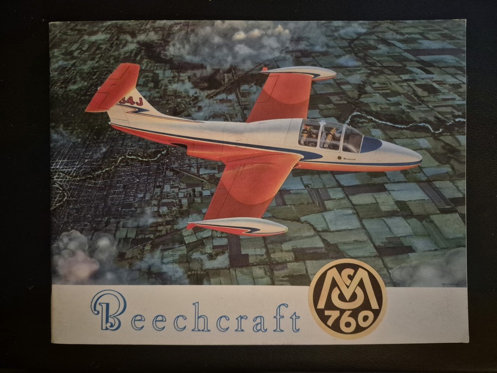 Original Beechcraft MS760 Brochure Will Be Professionally Packaged