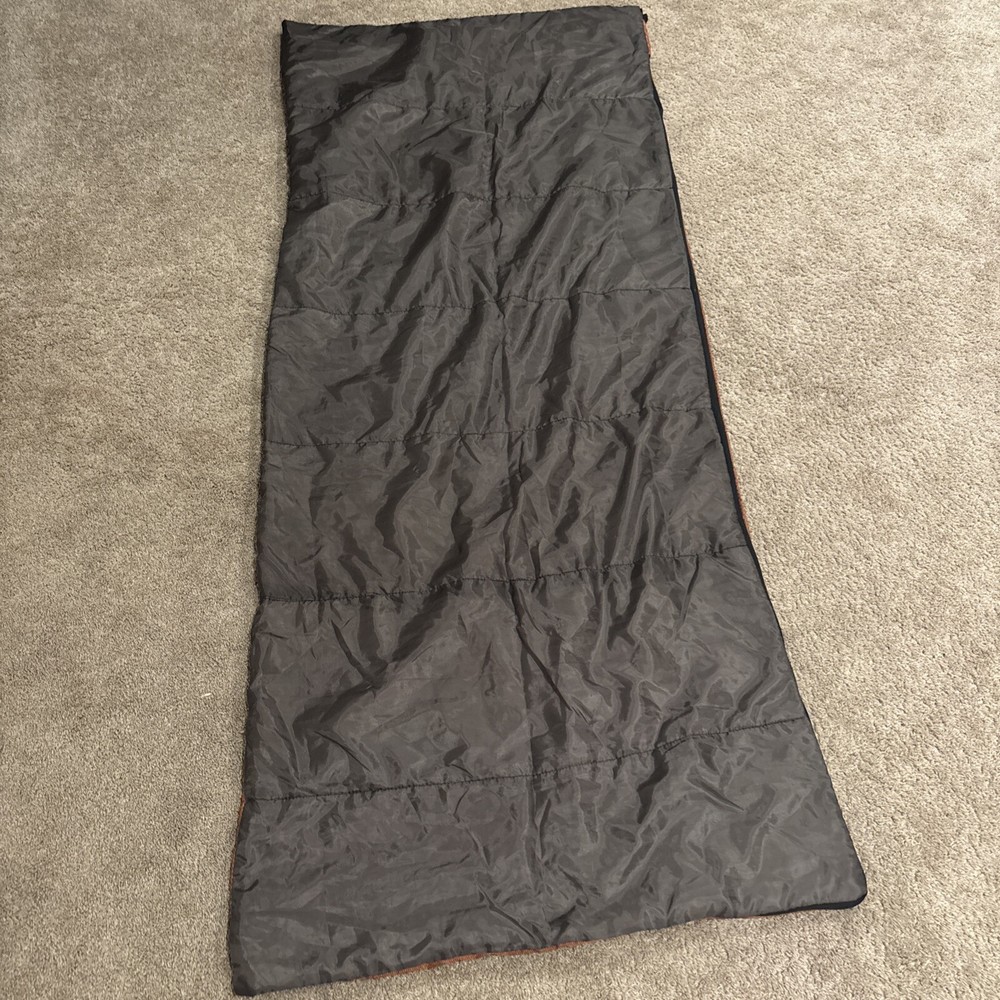 Eddie Bauer Orange Rectangular Sleeping Bag 77 x 31”