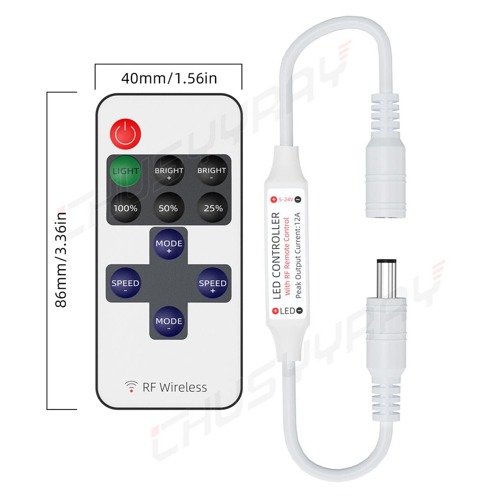 Boat Accessories 12V Light Strip Blue Waterproof LED Light 5M+Remote Control Kit