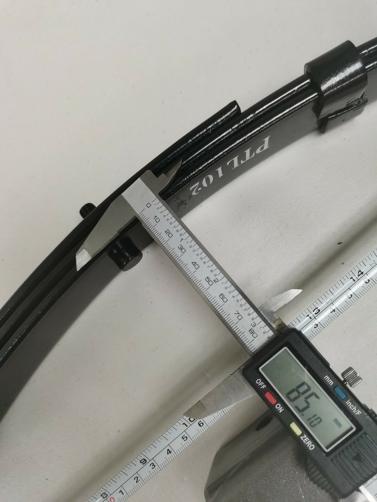 (2)Double Eye Boat Trailer Leaf Spring 3 Leaf 20-3/8" Length 1000 Lb Capacity