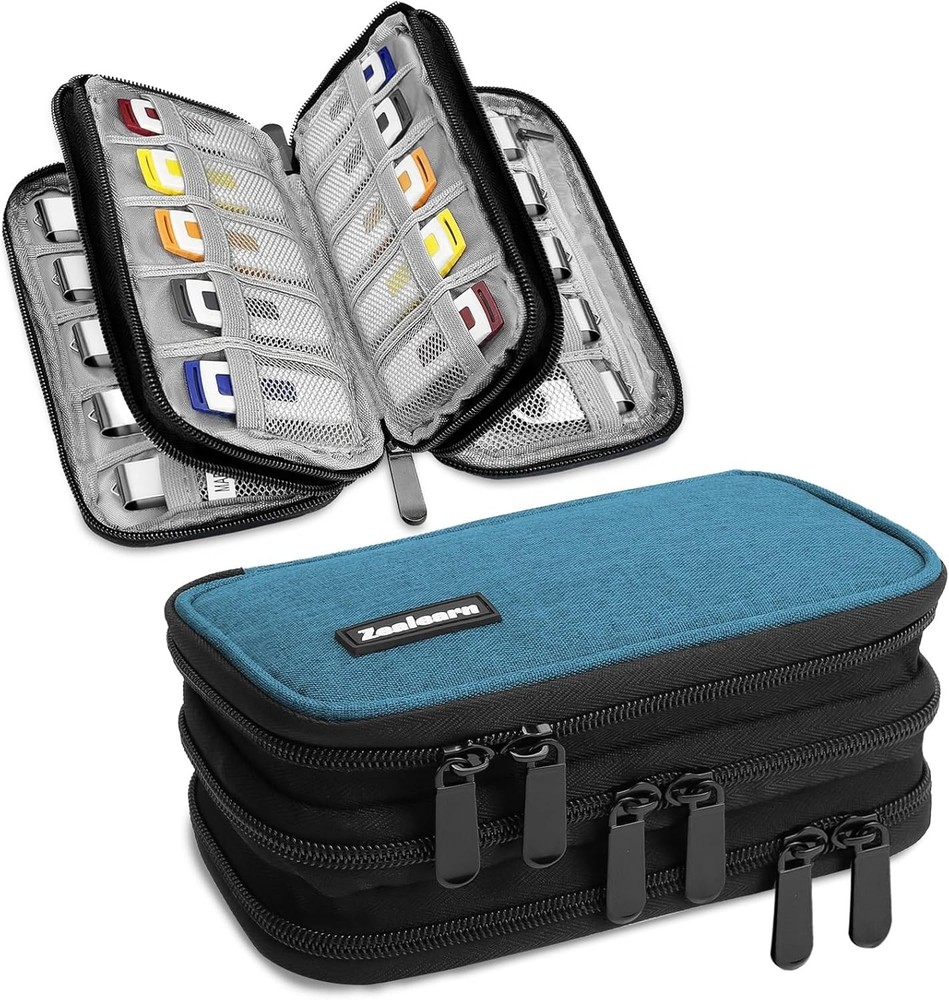 USB Flash Drive Case Organizer Holds 30 Pcs
