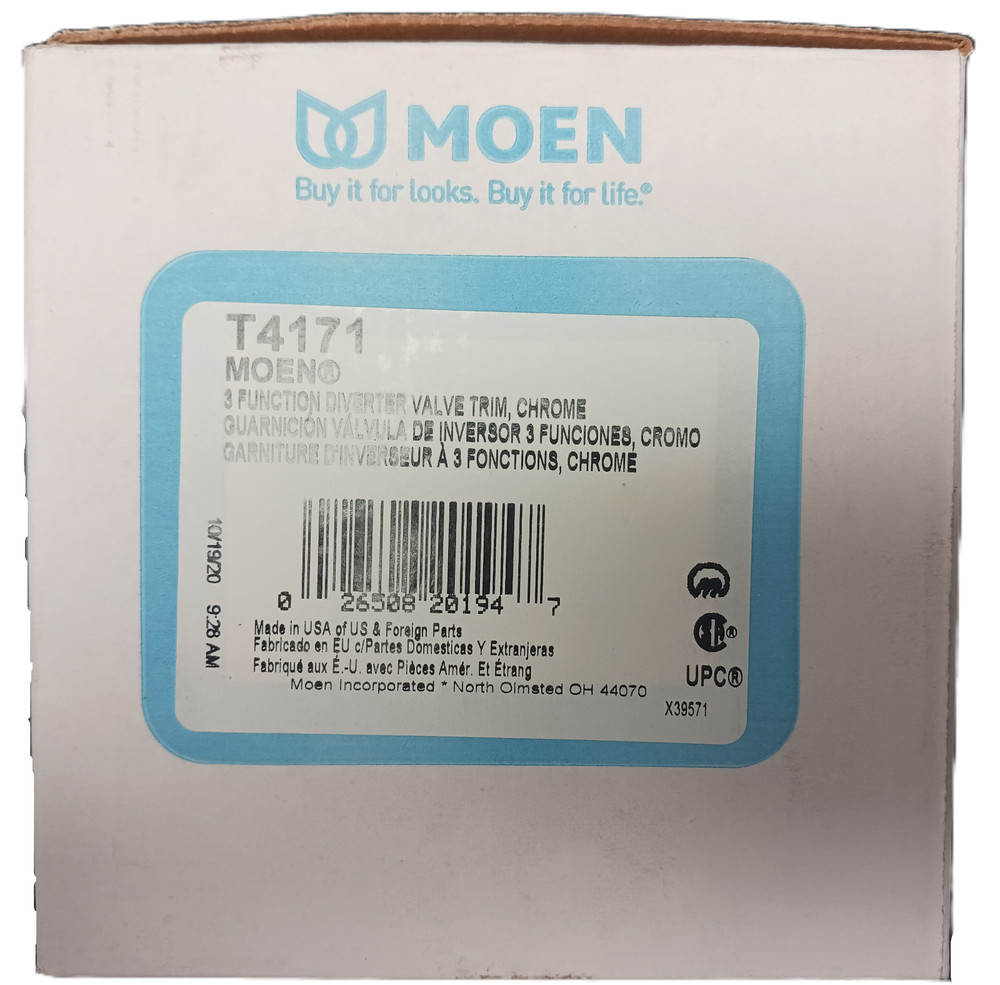 MOEN T4171 CHROME 3 FUNCTION SHOWER DIVERTER TRIM