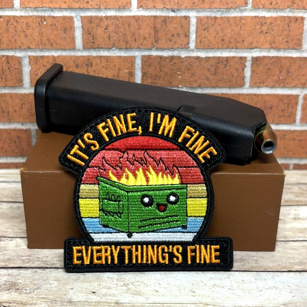 Tactical Morale Patch - It's Fine I'm Fine Patch - Everything is Fine Patch