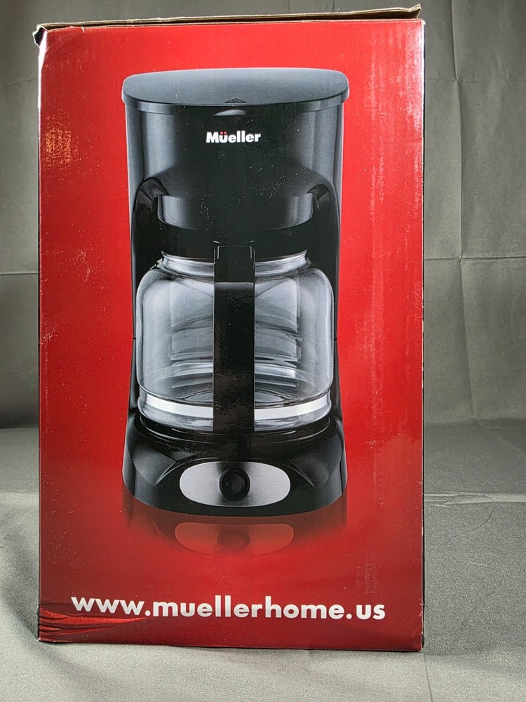 Mueller 12-Cup Drip Coffee Maker Auto Keep Warm Function Smart Anti-Drip
