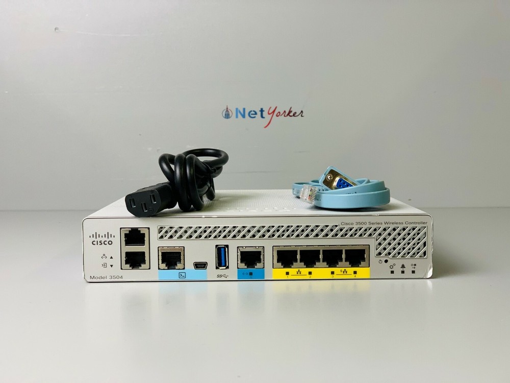 Cisco AIR-CT3504-K9 Wireless LAN Controller W/ POWER ADAPTER - Same Day Shipping
