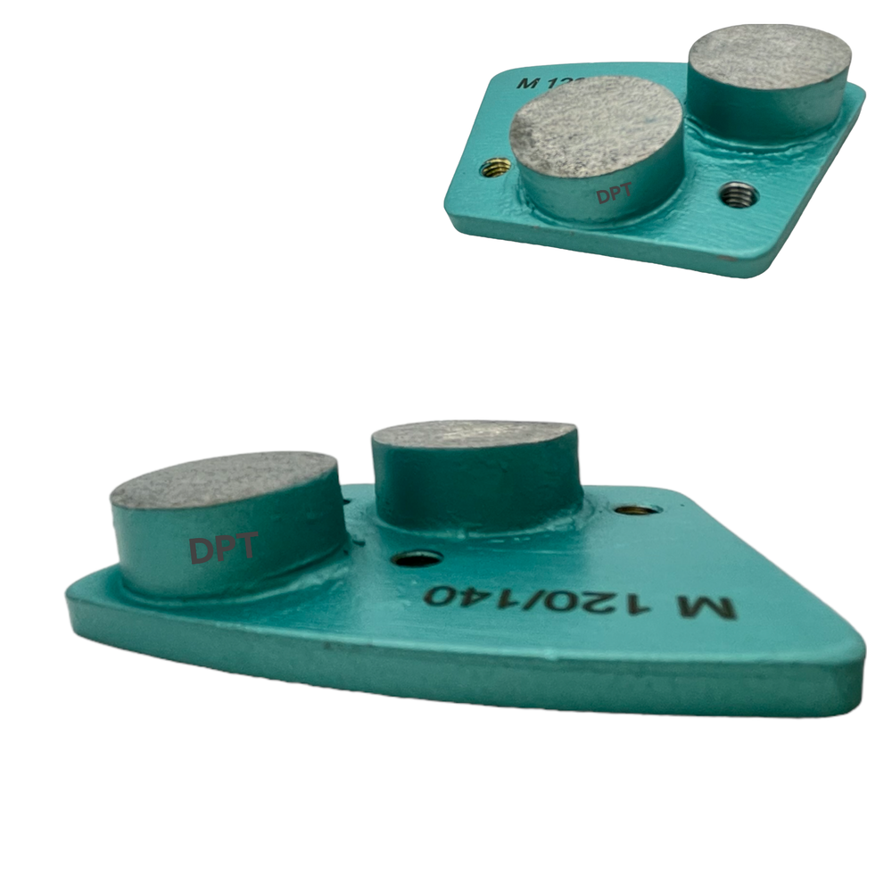 3 Pack Trapezoidal Grinder Tooling Medium Bond for Bolt on Grinder 120/140 Grit