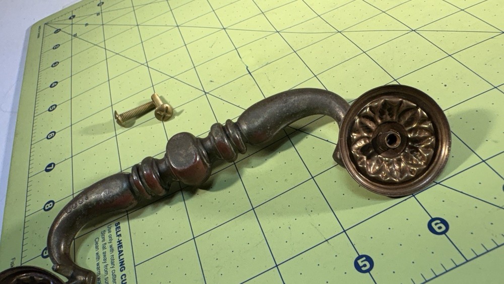 1 Vintage Large Furniture Handle Drawer Pull Hardware S