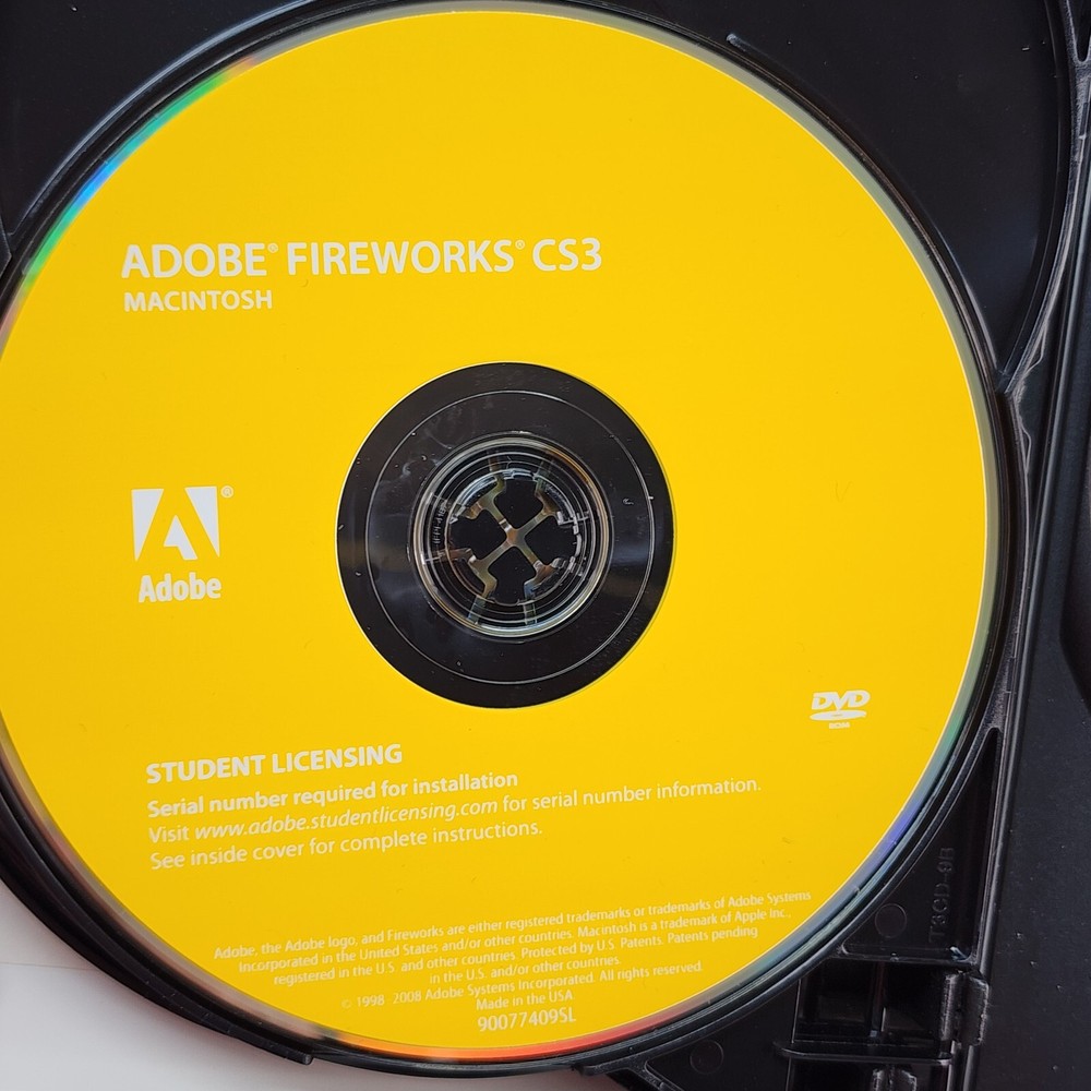 Adobe Creative Suite 3 Design Premium Macintosh 5 DISC Student Licensing Require