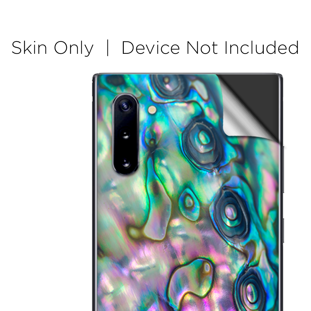 Skins Decal Wrap for Samsung Galaxy Note 10 Abalone shell pink green blue opal