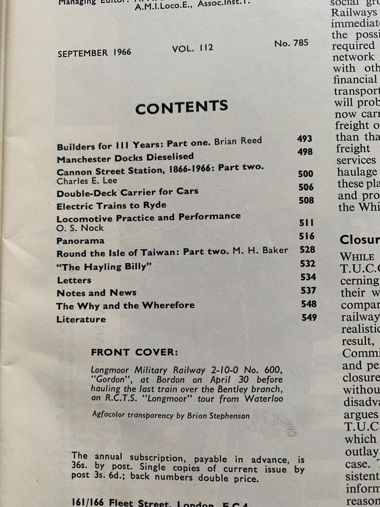 The Railway Magazine - 1966 - complete year