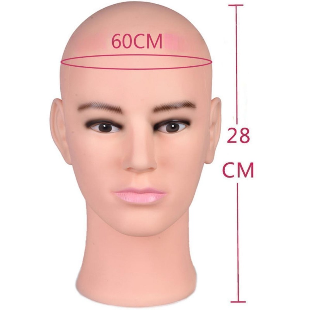 Male Mannequin Head Multipurpose Smooth Wig Display Stand