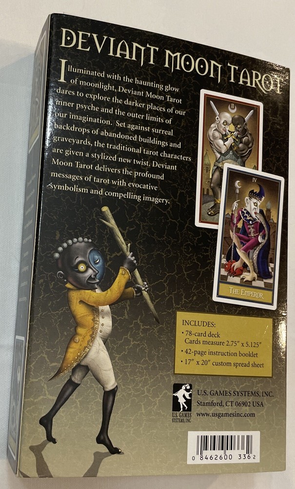 Deviant Moon Premier Edition Tarot Kit, Complete wth Deck, Book, Spread Sheet!