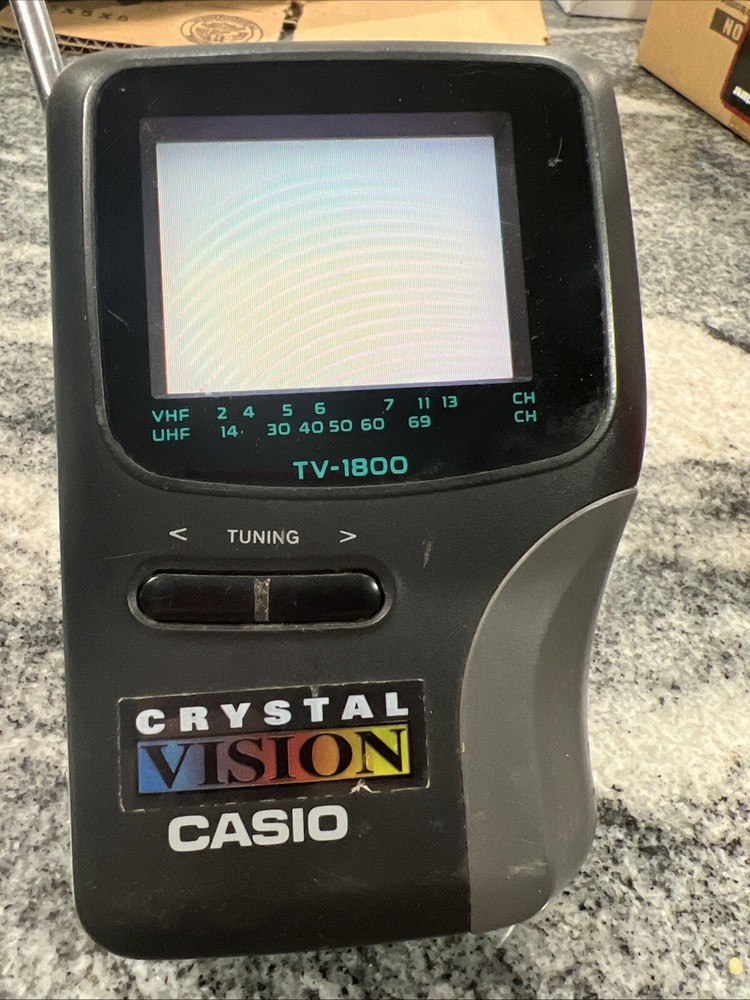Casio TV-1800B Crystal Vision Portable LCD TV