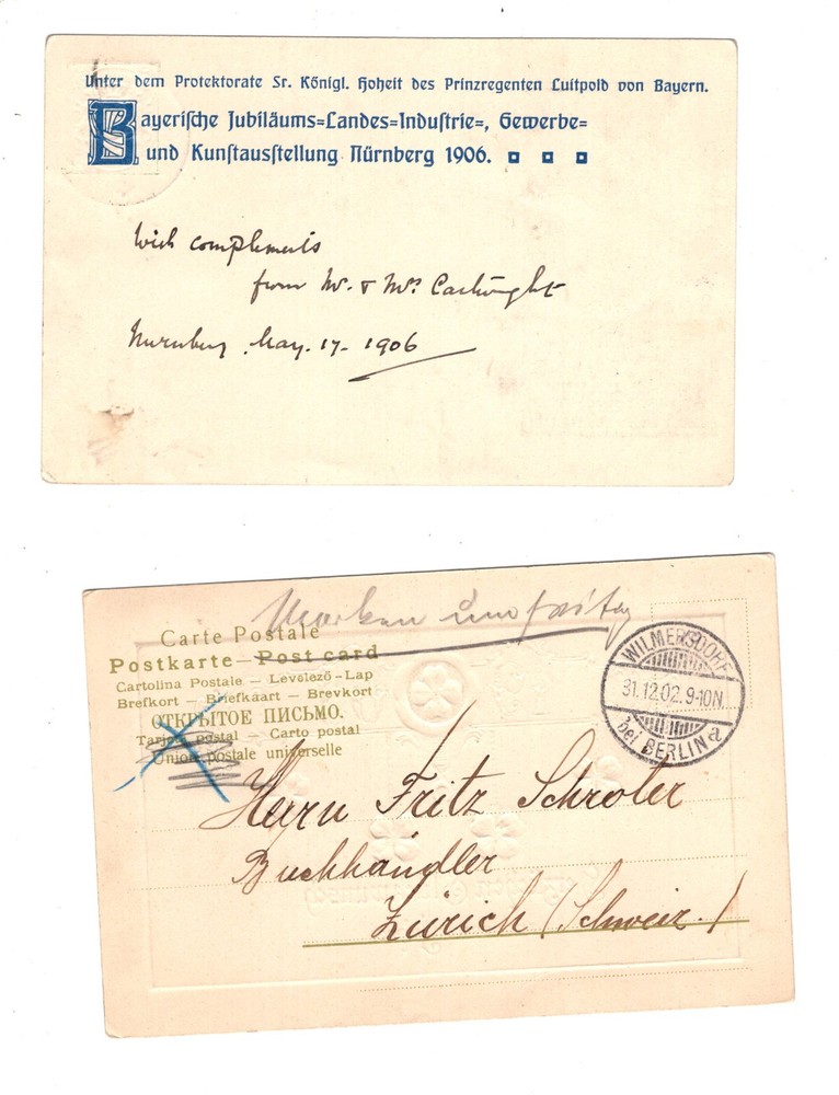 Germany 2 nice post cards