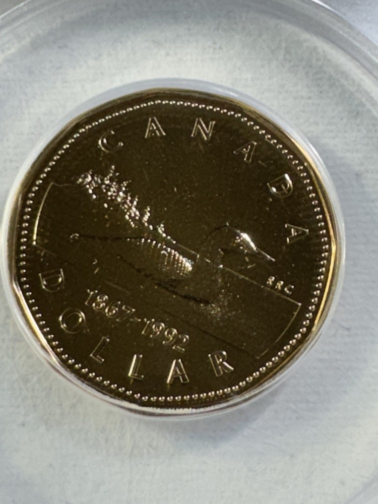 1992 Canada $1 Loonie Specimen Graded SP 68 by ANACS