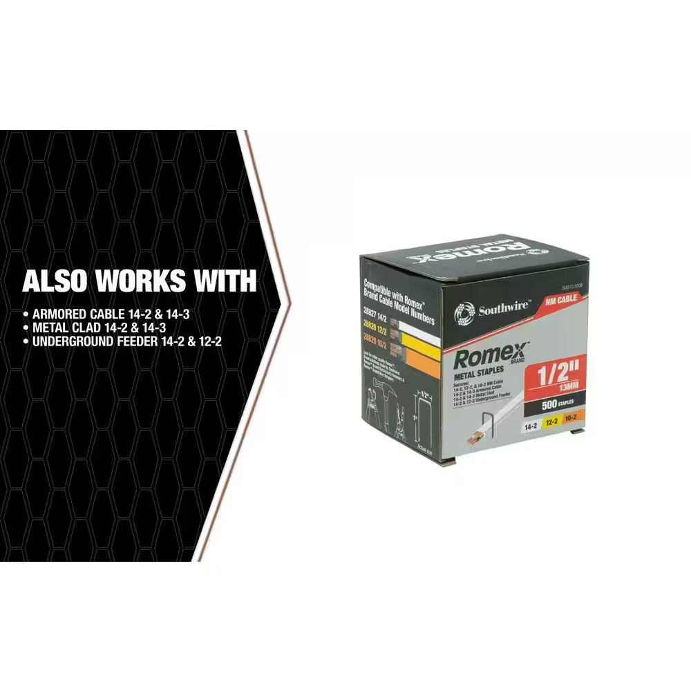 1/2 In. Romex Metal Staples (500-Pack)