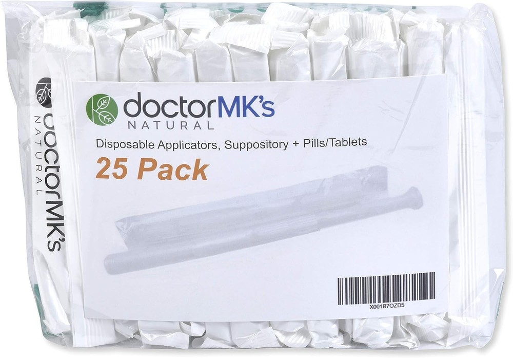 Doctor MK's 25-Pack Suppository Applicators - Clean, Convenient & Gentle