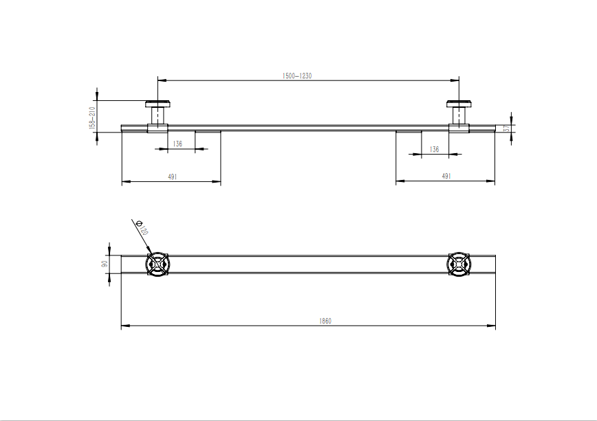 Katool Scissor Auto Lift Support Bar