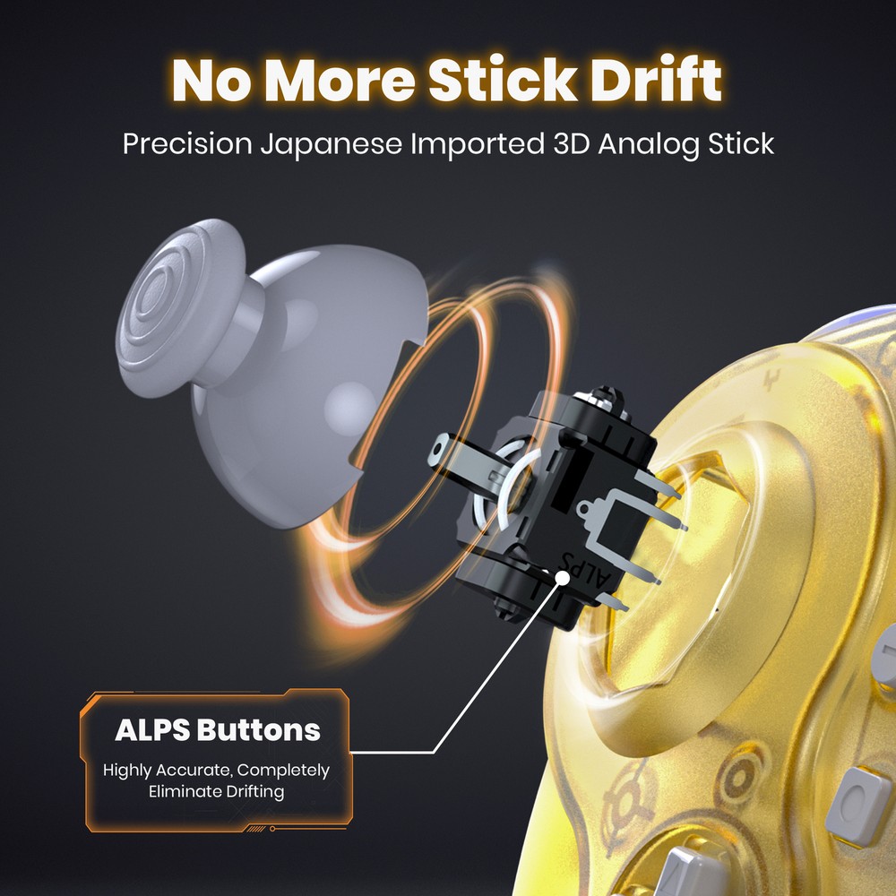 Wireless GameCube Controller with Rumble for Original Wii Nintendo Gamecube