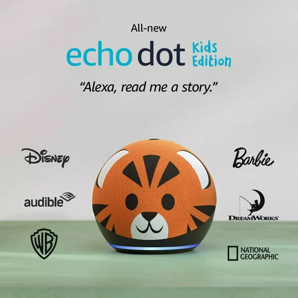 Amazon Echo Dot Kids Edition (4th Gen.) Smart Speaker - Tiger New