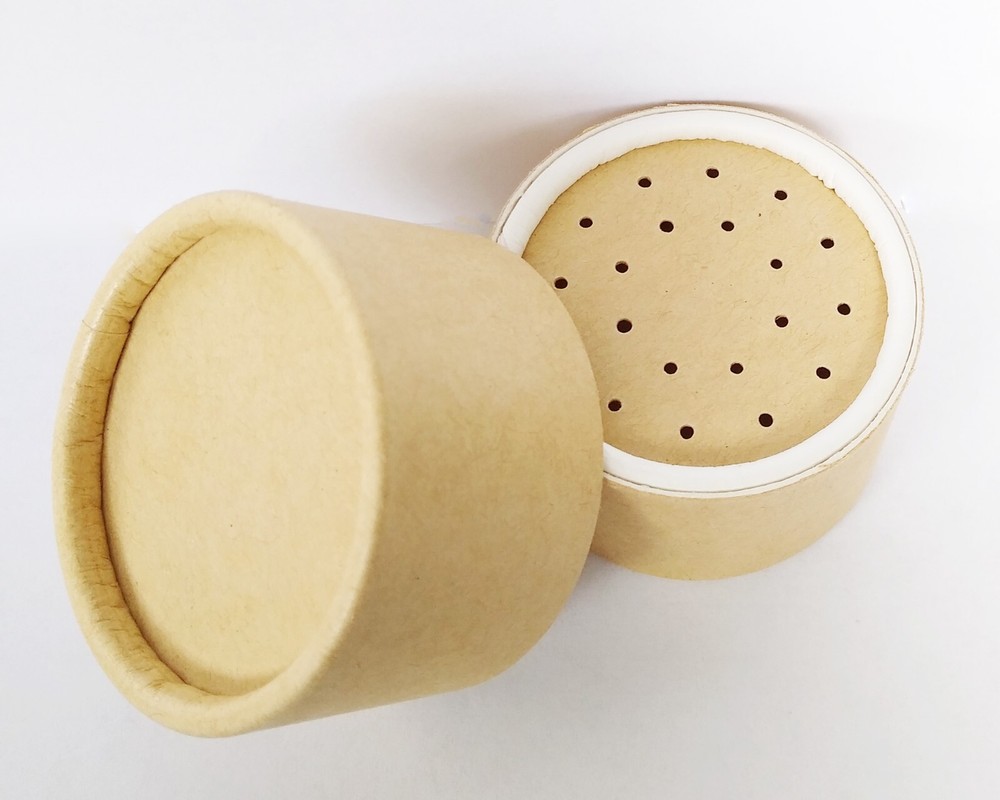 Bamboo Sifter Makeup Power Jar 20 gram Eco- Friendly Compostable Container