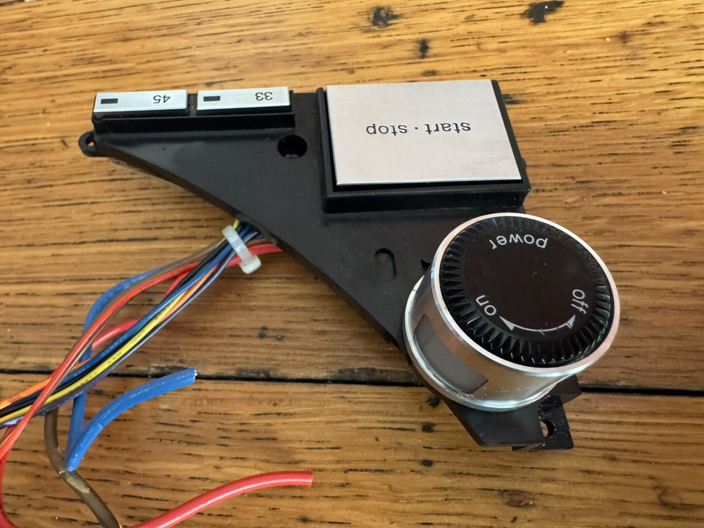 OEM Technics SL-1200 M3D power switch, start/stop, & speed selection, READ!!!