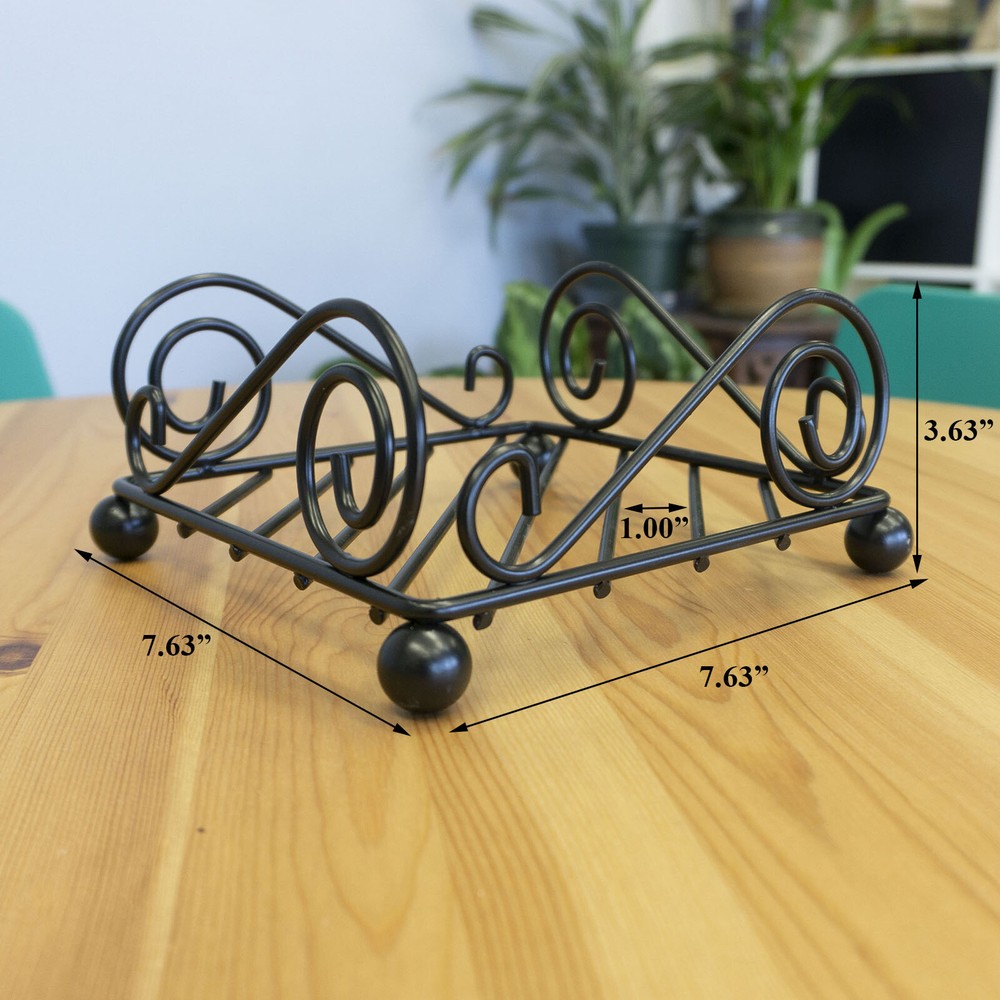 Flat Horizontal Napkin Holder With Modern Design for Dining Table and Kitchen