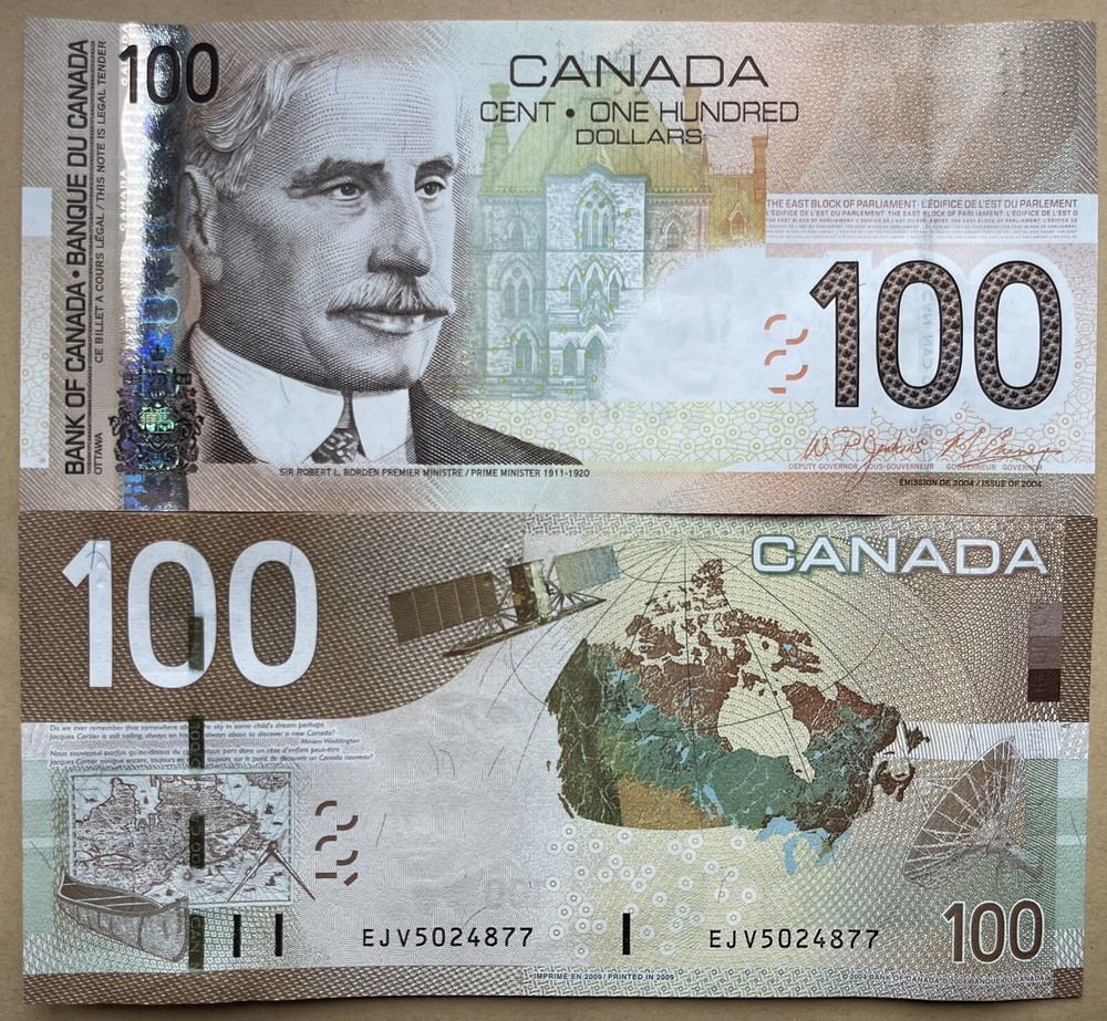 Canada 100 Dollars 2004 (2009) P-105d UNC