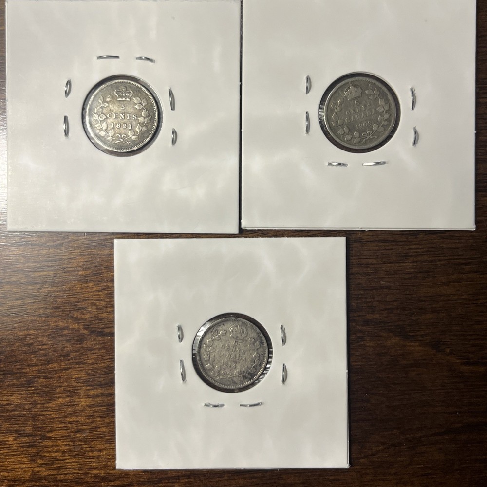 Canada 5 Cent Type Lot