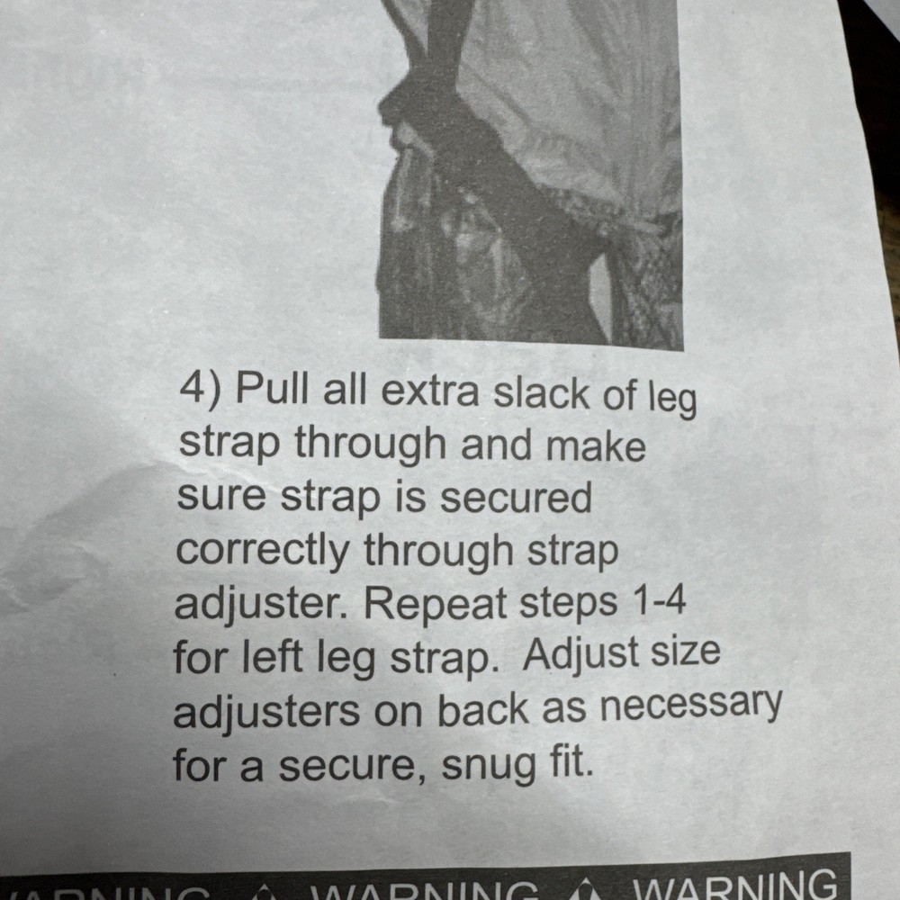 Full Body Harness For Climbing Tree Stands 300 Lb Limit