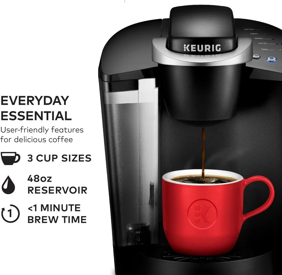 Keurig K-Classic Coffee Maker Programmable Single Serve K-Cup Pod 3 Brew Sizes
