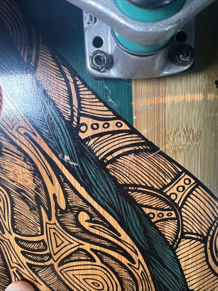 Mirrored Sea Double Kick Longboard (Complete Longboard)