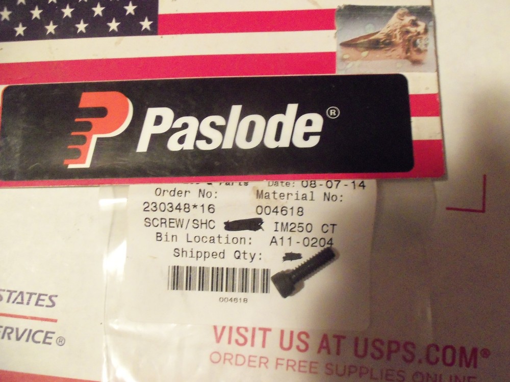 "NEW" Paslode  Part # 004618  SCREW-SINGLE
