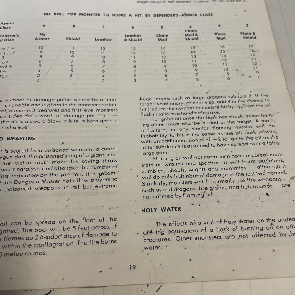 D&D Blue Rules Book - Dungeons and Dragons 2001