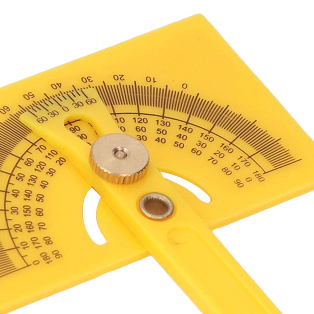 0-180 Degree Plastic Protractor Angle Finder Woodworking Measuring Tool
