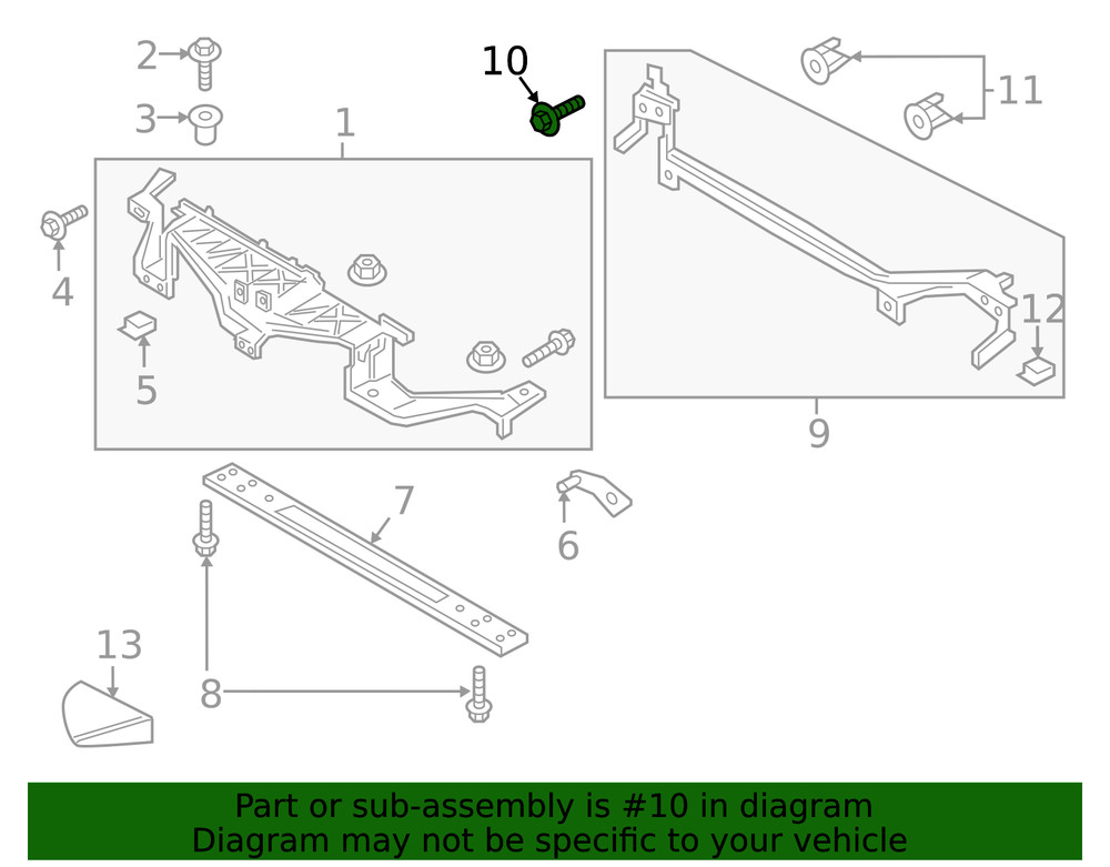 Genuine Ford Inter-Cooler Bolt W708661-S439
