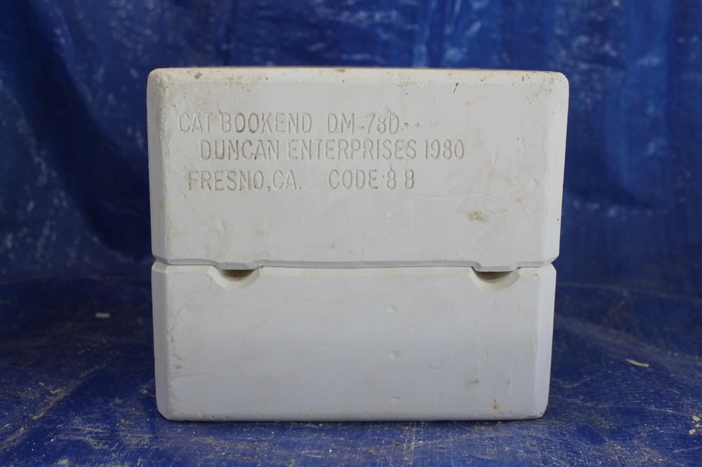Vintage Duncan Cat Bookend Slip Casting Mold