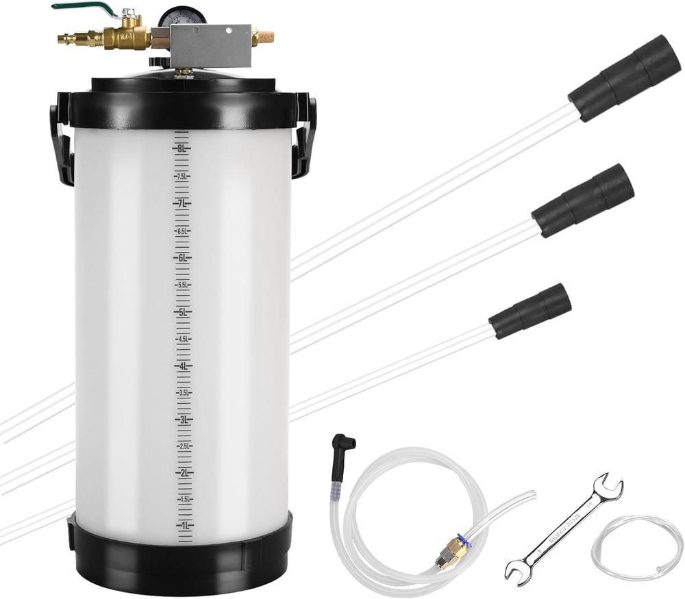 8L Pneumatic Oil Extractor Pump with Hoses for Safe & Efficient Fluid Changes