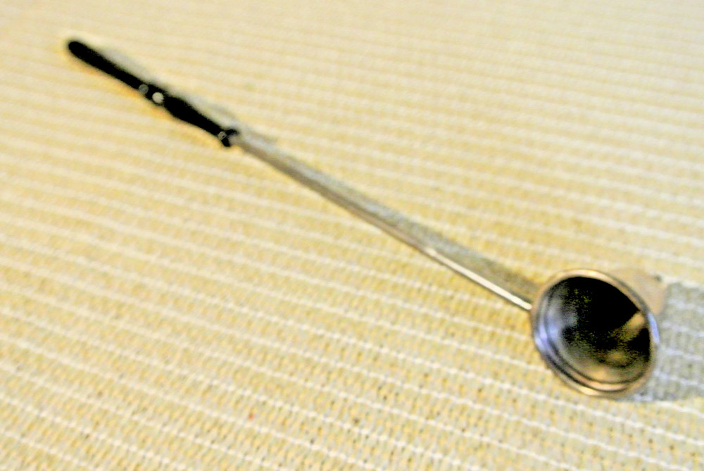 Vintage Web Sterling Silver Candle Snuffer Wood Handle