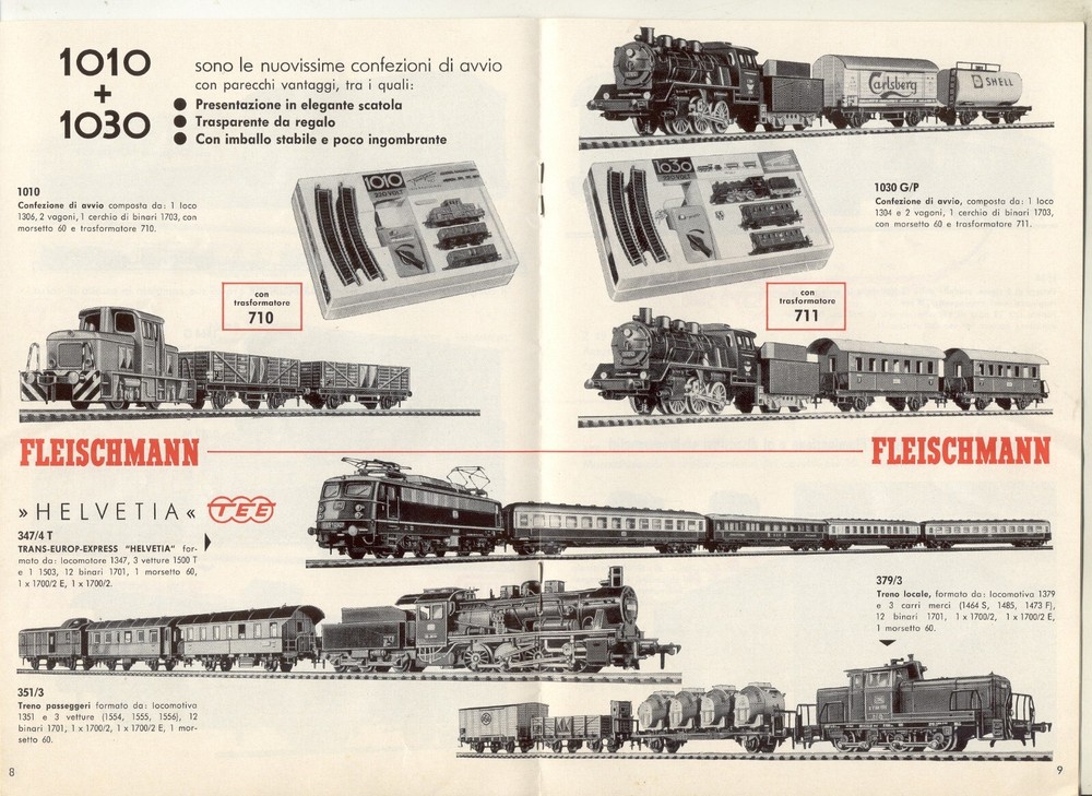 catalogue FLEISCHMANN 1966 novelty HO 1/87 IT aa