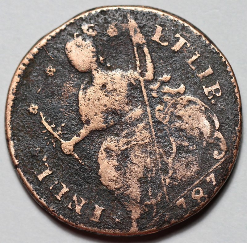 1787 Connecticut Colonial Copper, Draped Bust Left