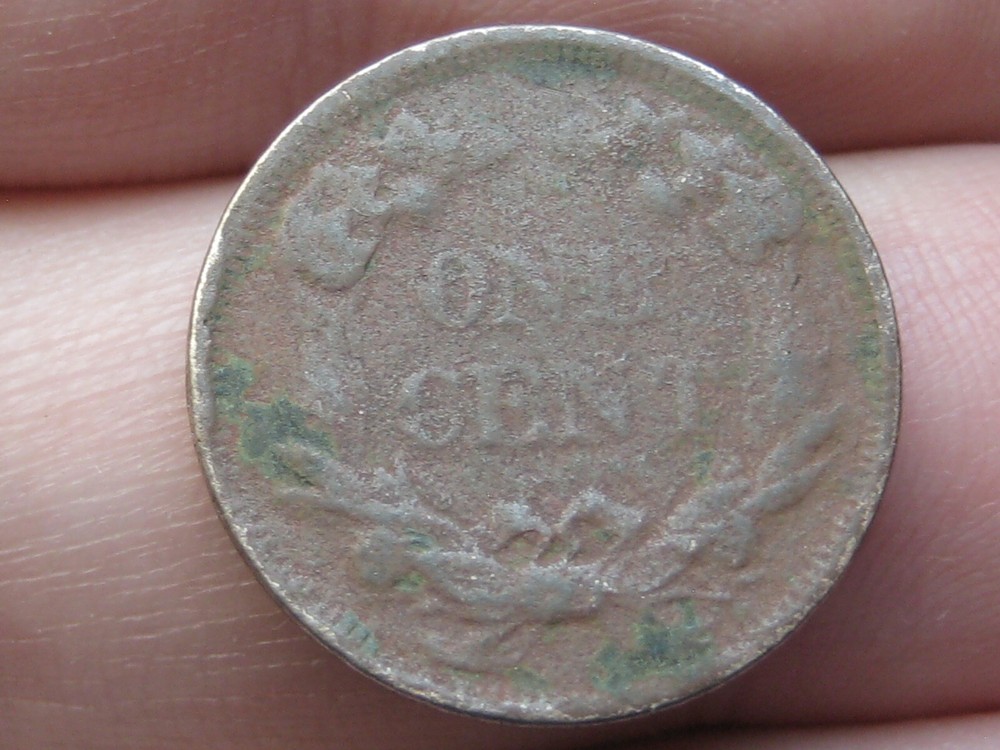 1858 Flying Eagle Penny Cent, Small Letters, Fine Obverse Details