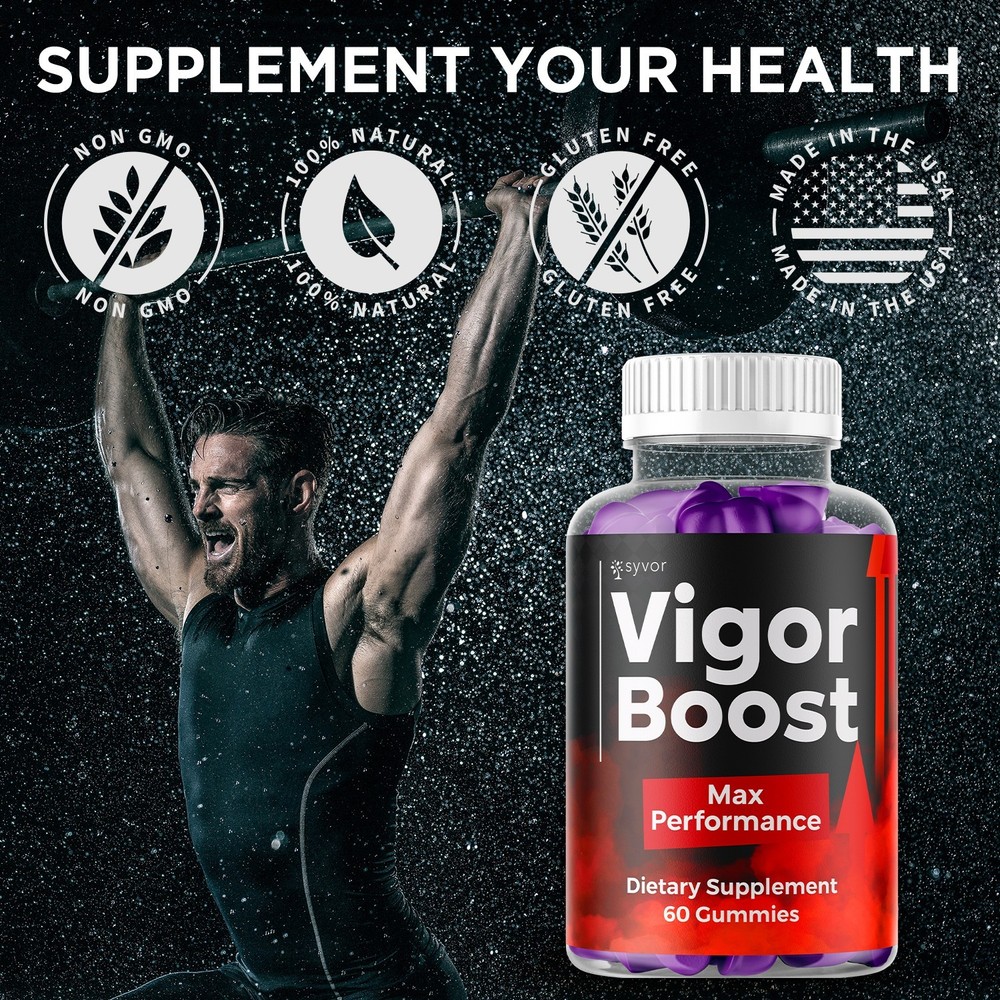 (5 Pack) Vigor Boost Gummys Advanced Male Support Formula VigorBoost 300 Gummies