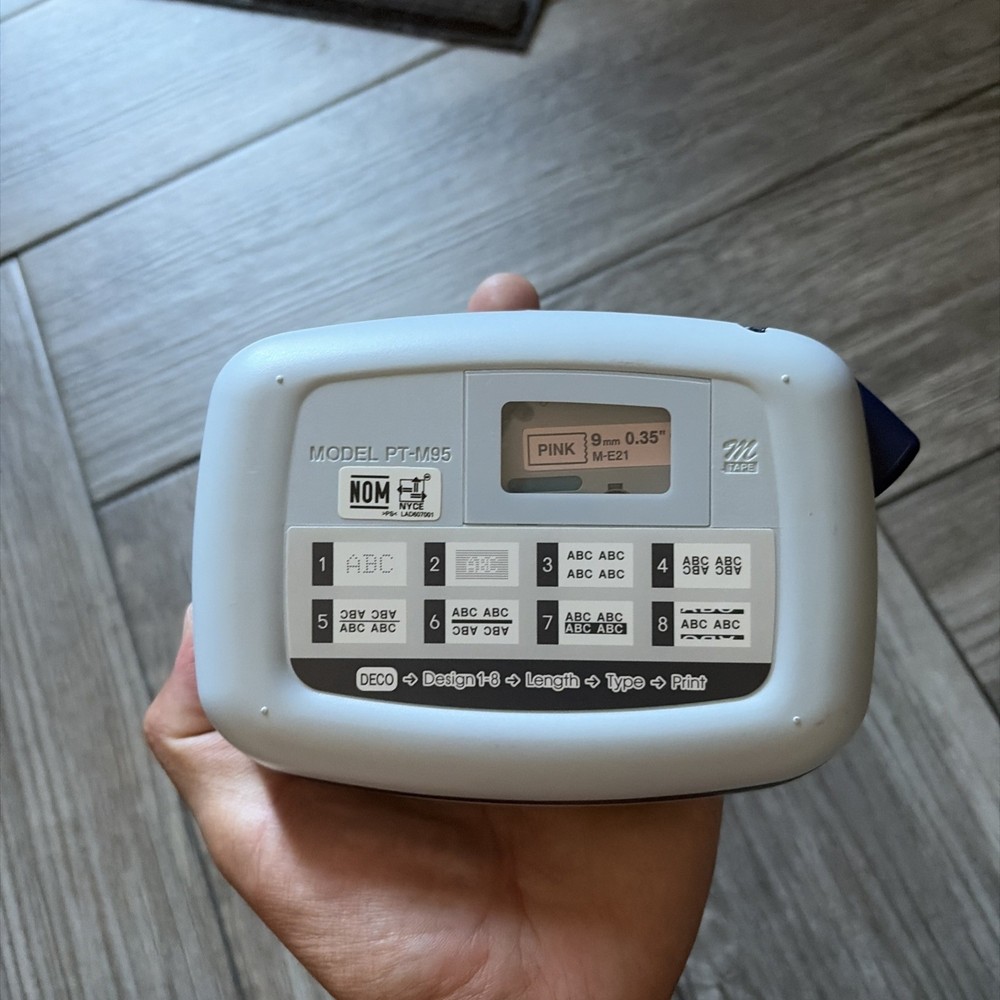 Brother P-Touch Label Maker Model PT-M95 Blue, Tested