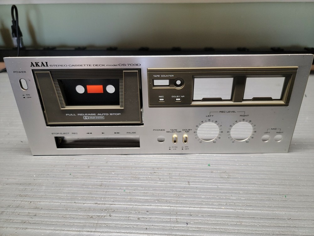 Akai Cs-703d Cassette Deck Face Plate