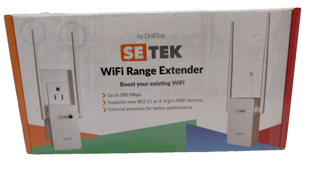 SETEK Wifi Range Extender - Brand New Sealed!