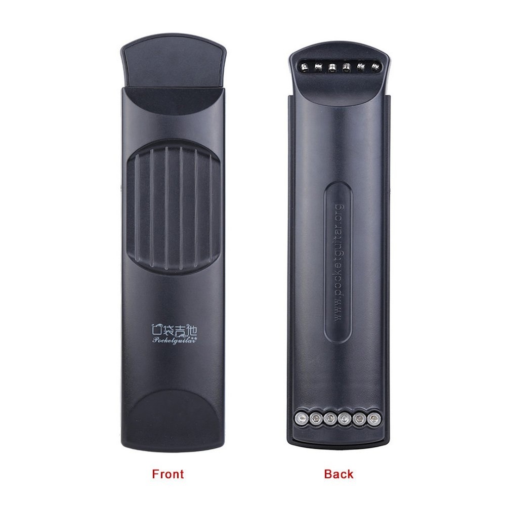 PocketStrings Guitar Practice Tool (Black, 6-Fret)